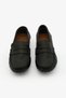 Black Bow Detailed Genuine Leather Loafer Shoes Women's Ballerinas - 4