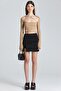 2435 Ring Detailed Cross Front Mink Blouse - 3