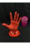 Red 18cm Decorative White Hand Jewelry Manikin, Ring Stand, Product Display Stand, Organizer - 3