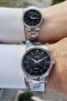 Lover Couple Wristwatches with Dial Black Cord Gray Color Guaranteed - 2