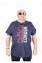 Men's Oversize Crew Neck T-Shirt London 25166 Navy