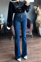 Blueva Trend Lina Blueva Lara Pamela Spanish Navy Blue Jeans High Waist Lycra Extra Stretchy (New) - 3