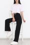 Blueva Trend (Aşk) Love 90's Casual Selena Moore Colorfast Black Lycra Super High Waist Jeans (New) - 4