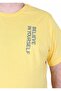 Men's Plus Size Crew Neck T-Shirt Believe 25157 Yellow - 2