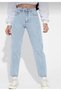 Julia Milano New Season Lara Jiyan Julia Neva Comfort Mom Normal Waist Straight Leg Jean Snow Washed - 3