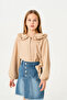 Girl's Collar Ruffle Shirt 3144