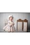 Zerda Cream Floral Vintage Baby Girl Dress, Birthday, Photo Shoot Dress, Suitable for Ages 0-13