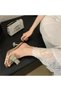 Women's Princess Silver Transparent Nude Tan 8cm Transparent Heeled Bow Stone Evening Dress Sandals Shoes Slippers - 3
