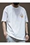 Unisex Take a Romantic Trip Printed Oversize 100% Cotton T-Shirt - 2