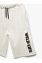Elastic Waist Regular Fit Ecru Boys Shorts 5Skb40045Tk - 3