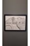 إطار A4 (21x30) أسود، مع زجاج شبكي، إطار المستندات، يمكن استخدامه عموديًا أو أفقيًا - 4