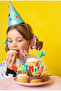 Carnival Colors Happy Birthday Cake Candle - 2