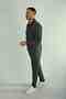 Gray Pique Half Zipper Sweatshirt - 5