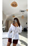 Gold Buttoned Belted Shirt - 7