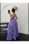 Premium Tie-Detail Halter Hellenistic Tiered Strappy Long Dress - 2