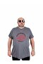 Men's Plus Size Crew Neck T-Shirt Motorcycle 25171 Fume