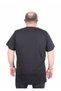 Men's Big Size Crew Neck T-Shirt 25149 Black - 3