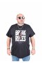 Men's Big Size Crew Neck T-Shirt Urban 25142 White - 3