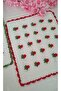 Hand Knitted 2-Pack Bath Washcloth Bath Scrub Red Green Mother Father Dowry White Soft Washcloth Scrub - 4