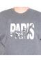 Men's Big Size Crew Neck T-Shirt Paris 25179 Anthracite Melange - 2