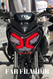 Red Headlight Film Sticker Label for Tvs Raider Daytime Led - 2