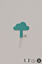 1 Green 1 White Metal Cloud Shape 2 Pcs Hangers for Kids Rooms - Durable Wall Mounted Hanger - 2