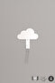 Metal Cloud-Shaped 4 Pcs Hangers for White Children's Rooms - Durable Design Wall Mounted Hanger - 3
