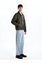Xside Standard Mold Shirt Collar Men's Leather Look Coat - 2
