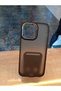 iPhone 15 Pro Max Compatible Black Hux Cover Impact Protection Transparent Back Case - 4