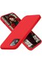 Soft Silicone with Velvet Inner Surface Compatible with iPhone 12/12 Pro High Quality Launch Case-Red