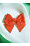 Back to School Elegant and Stylish Handmade Orange Automatic Clip Bow Hairpin