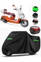 Arora Malibu Pro Rear Bag Compatible Motorcycle Tarpaulin Premium (Lock Compatible)-Black