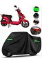 Volta Vsx Rear Bag Compatible Motorcycle Tarpaulin Premium (Lock Compatible)-Black