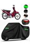 Kanuni cup 100 rear bag compatible motorcycle tarpaulin premium (lock compatible)-black