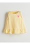 Yellow Heart Printed Baby Girl Blouse and Shorts 2-Piece - 2