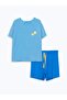 Lcw Dream Crew Neck Striped Women's Shorts Pajama Set - 5