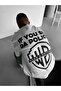 Unisex Warn'A Brother Printed Oversize 100% Cotton T-Shirt - 6