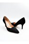 Black Suede Women's Stiletto - Genuine Leather - 3