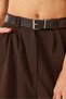Women's Bitter Brown Double Pleated Detailed Belted Knitted Trousers 3851 60261449 - 6