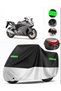 Honda Vfr 800 Rear Case Compatible Premium Motorcycle Tarpaulin (Lock Compatible) Black-Grey