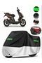 Piaggio NRG Power 50 Rear Bag Compatible Motorcycle Tarpaulin Premium (Lock Compatible)-Black
