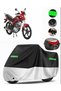 Salcano Tiger Speed 125 Rear Bag Compatible Motorcycle Tarpaulin Premium (Lock Compatible)-Black