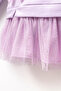 Transitional Long-Sleeved Lined Baby Girl Tulle Dress - 7