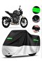 Triumph Tiger Explorer Xca Rear Case Compatible Premium Motorcycle Tarpaulin (Lock Compatible) Black-Grey