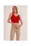 23256336 Knitwear Ladder Collar Athlete RED