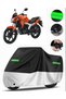 Lifan Lf150T-9R Rear Bag Compatible Premium Motorcycle Tarpaulin (Lock Compatible) Black-Grey