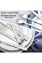 E-far 20-Piece Hammered Silverware Set, Stainless Steel Square Flatware Set Service for 4, Tableware Cutlery Set - 4