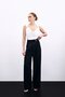 Plunging Neck Blouse - Ecru - 5