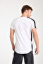 White Crew Neck Garni Detailed Cotton Basic - 7