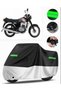 Jawa 250 Laser Rear Bag Compatible Premium Motorcycle Tarpaulin (Lock Compatible) Black-Grey